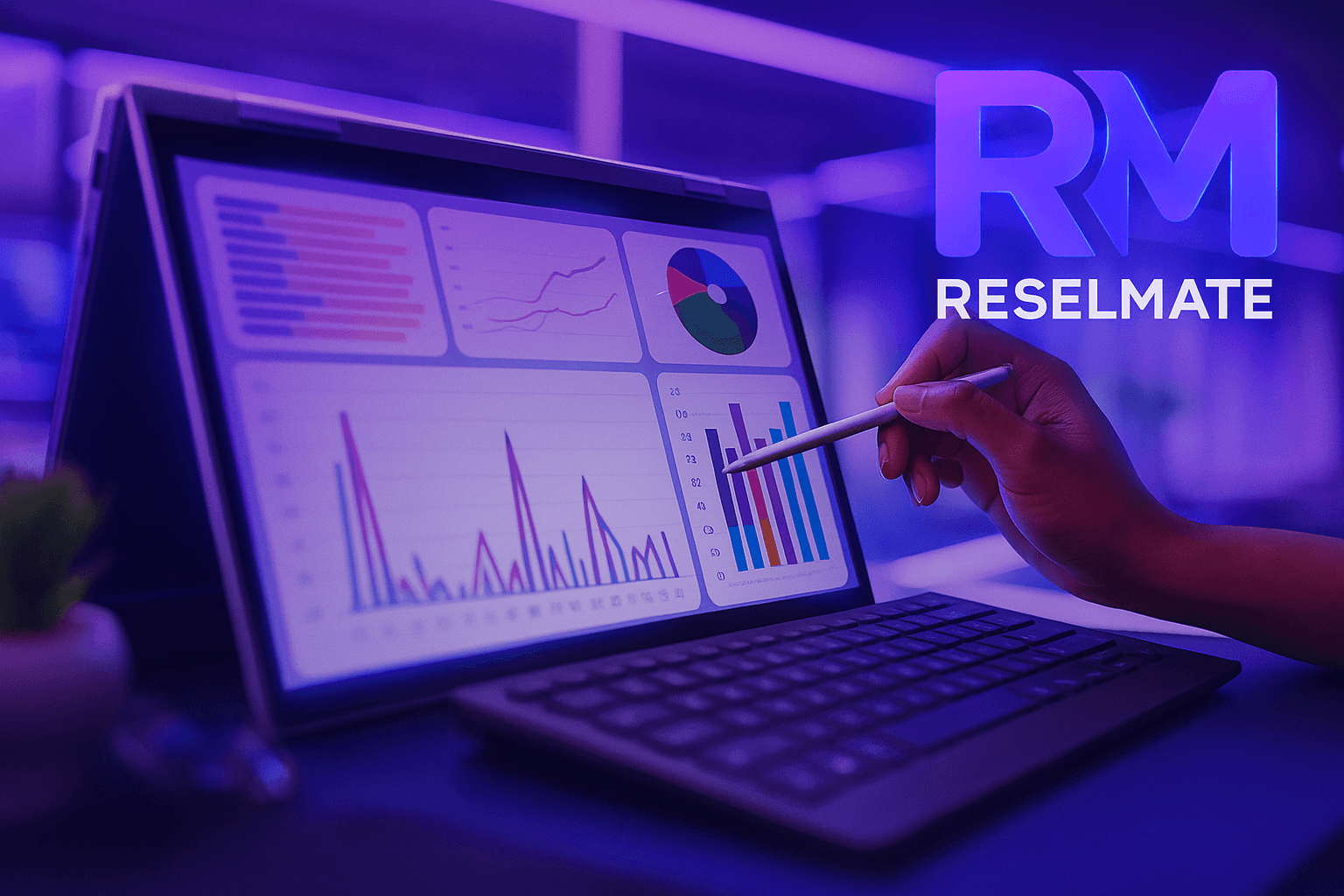 Ilustrasi tim ReselMate bekerja untuk mendukung reseller